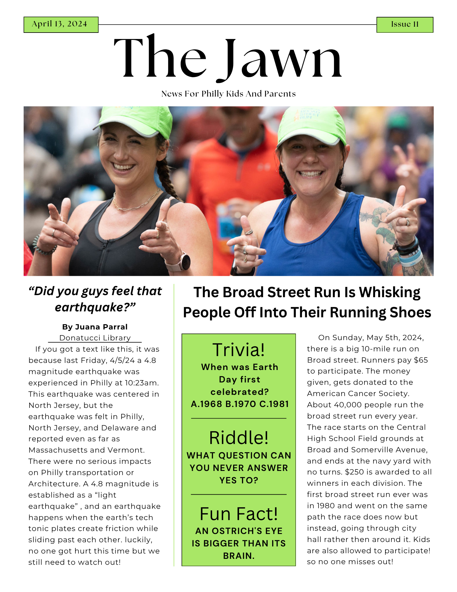 The Jawn, Issue 11, Page 1